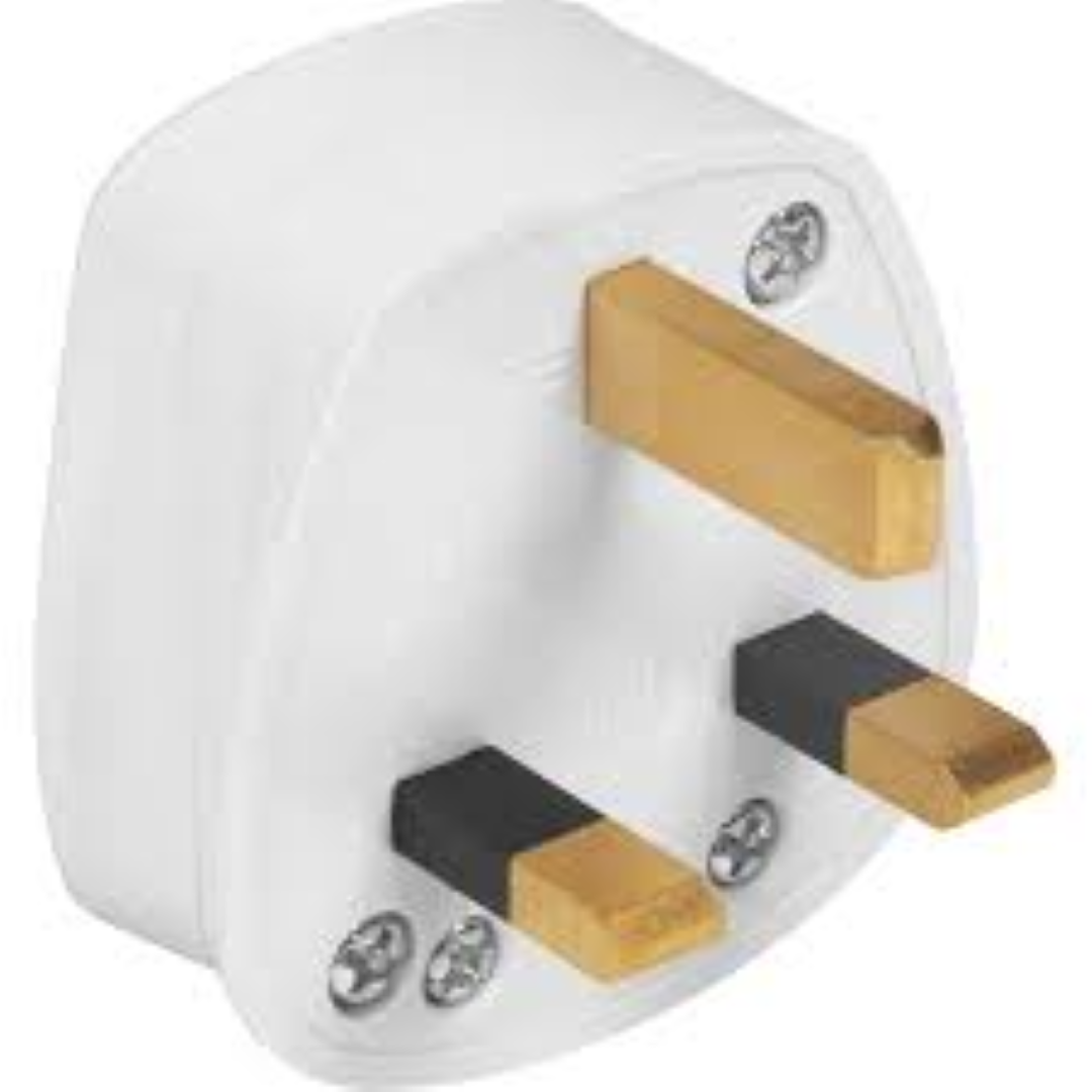 WHITE TOP PLUG 13A FUSED 